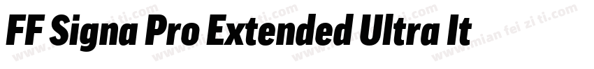 FF Signa Pro Extended Ultra Italic字体转换